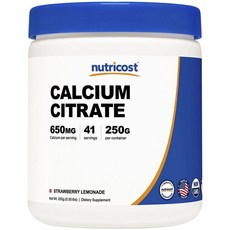 Nutricost 鍶 750 毫克膠囊, 1個, 250克