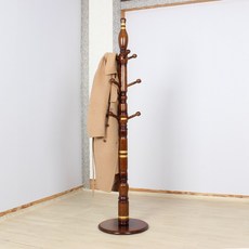 물푸레 원목 스탠드 옷걸이 행거 튼튼한 사무실 이동식, 04_물푸레-골드라인(원판형)