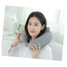 MN 캐릭터 메모리폼 여행용 U자형베개 캐릭터목쿠션여행용, 블루베어