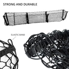 ETL INDUSTRIES 149.9cm(59인치) 카고 네트 트렁크 오거나이저 포켓 3개 포드 닷지 GMC 쉐보레 실버라도 도요타 닛산 혼다 픽업 트럭용 튼튼한, ETL INDUSTRIES 149.9cm(59인치) 카