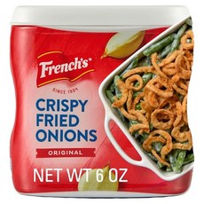 프렌치스 오리지널 크리스피 프라이드 어니언 170그램 French's Crispy Fried Onions Original Made with Real Onions No Art, 170g, 1개