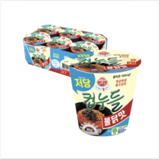 오뚜기 저당 컵누들 불닭맛 42g 6개입 당면 콜라겐 매운맛 야식, 1박스