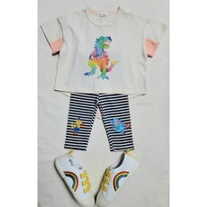 mimico 韓國童裝 動物條紋內搭褲 舒適親膚 彈性腰圍 可愛條紋