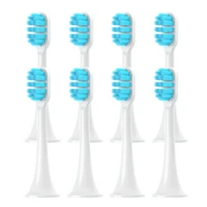 샤오미 T500C/T700/T300/T500 칫솔용 교체용 부드러운 강모 브러시 헤드, 03 blue-8pcs