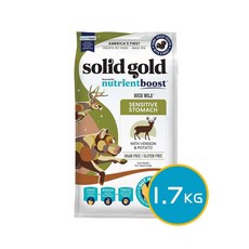 Solid Gold 荒野雄鹿 敏感腸胃 成犬糧 鹿肉 馬鈴薯 無穀物配方 1.7kg, 1個