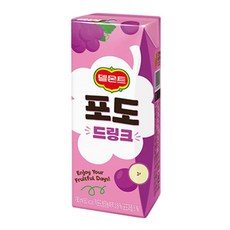 (24팩) 190ml 포도 델몬트팩, 24개
