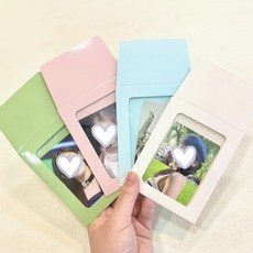 귀여운 파스텔컬러 코팅 사진봉투 1P, 상세페이지 참조, 그린