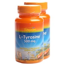THOMPSON L-酪胺酸植物膠囊 500mg, 30 件, 2個