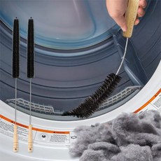 할인바이할인 싹꺼내 세탁/건조기 먼지제거 브러쉬 고무틈새 클리너, 2개, 블랙