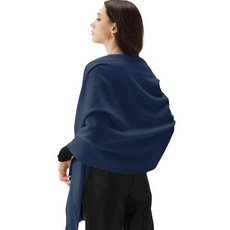 EPEIUS 여성용 스카프 파시미나 숄 부드러운 랩 이브닝 드레스 여성용 스카프 결혼식용 대형 겨울 스카프 여성용 선물 네이비 블루