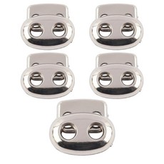 스토퍼 코드락 끈조리개 끈마무리종 단추종, 돼지코(대)-니켈, 5개