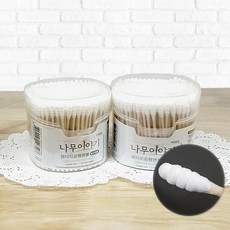 나무이야기 원터치 원형면봉 회오리형(300ea) (8482599)