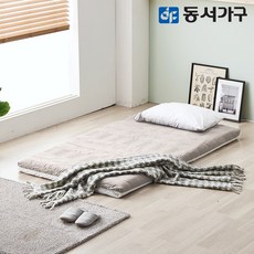 동서가구 EZ매트 해피슬립 100T 슈퍼싱글 SS 토퍼 매트리스 DF642105, 베이지, 100mm