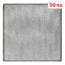 은빛싹싹 노스크레치 대용량 은사 주방 수세미, 1세트, 50개입