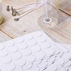 캔들스티커 심지고정 심지탭 스티커 캔들재료 10장, 스티커 10장, 10개