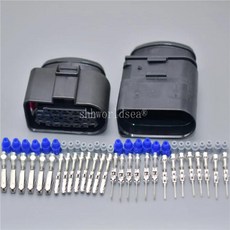 핀 라이트 램프 와이어 소켓 자동차 방수 커넥터 배선, 1개, 3. 1sets female male