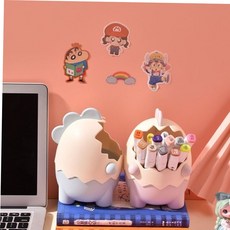 마이찰리_ 공룡 연필 꽂이 회전연필꽂이 소품정리 사무용품정리함 필기도구정리함 다용도정리함 연필꽂이 _Mycharlie, 하늘색