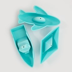 둥둥 플레이 세트 아기 목욕 물놀이 장난감, 1개, 02.오션민트3종