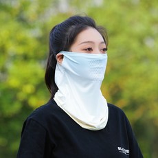 網眼防曬冰絲頭巾 冰涼透氣圍脖 釣魚魔術面巾 脖套男女騎行