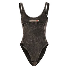 디젤 로고 아플리케 바디수트