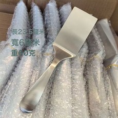 DFMEI 家用不鏽鋼小煎剷平鏟牛排鏟烙餅鏟提拉米蘇專用鏟子料理鐵板燒鏟, 1個, 牛排鏟:如圖