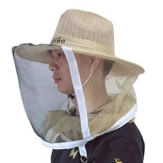 챙이 넓은 와이드 벌망모자 양봉 벌초 안전용품 벌레차단 안전망 모자, 1개