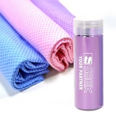 SEEK 프리미엄 엠보싱 습식 스포츠 타올 대형 SK-SWTW01, Purple, 1개