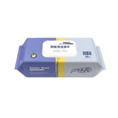 廚房去汙濕巾 清潔濕紙巾 去油污 加厚型廚房清潔紙巾, 1個, 廚房濕紙巾 80抽【加厚巨無霸款】1包, 80張
