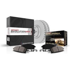 파워스톱 후방 브레이크 키트 렉서스 HS250h 2010-12 토요타 RAV4 2006-18 - 디스크 로터 및 세라믹 패드 교체 KOE4671, Stock Replacement Fully Coated