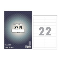 폼텍 LQ-3219 주소용 라벨 A4 22칸, 단품