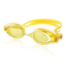 아레나 아동 물안경 AGW-390MJ 미러렌즈 수경, 1개, 옐로우