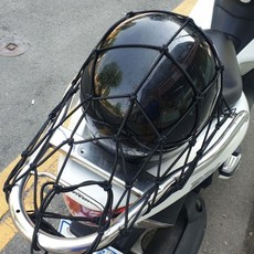고리형 짐고정 그물망 오토바이 자전거 50x50 블랙, 오토바이 짐고정 그물망 50x50 블랙, 싱글