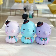 문어보이 양말인형 만들기 문어인형 양말공예 인형diy, 연분홍, 1개