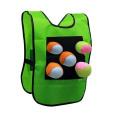 Yunobi Dodgeball Tag - Sticky Vest Target Game 5 Balls Outdoor Activities