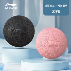 데이하우스 마사지볼 스트레칭 지압 근육이완 지압볼, 핑크 + 블랙 2개세트전신마사지, 기본 모델명/품번