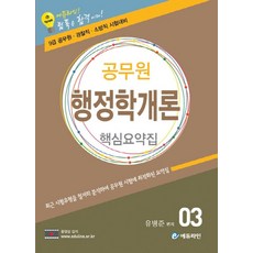공무원 행정학개론 3: 핵심요약집(2017):9급 공무원 경찰직 소방직 시험대비, 에듀라인