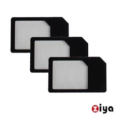 ZIYA 智慧型手機/平板電腦 SIM 轉接卡 (Micro轉標準卡 X3入) 顏色隨機, 1個