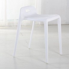 플라스틱 보조 의자 야외 야외용 편의점 보조의자 행사 사각의자 국산 플라스틱의자 파라솔, 1개, 화이트 두꺼운