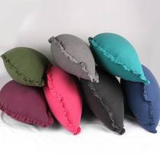 올뎃홈 피그먼트 반달쿠션 반달베개 순면 솜포함 분리형 7색택1, 민트, 1개