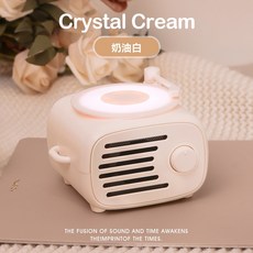 迷你藍牙K歌音響 雙麥克風版 奶油白, 白色無麥克風, D22