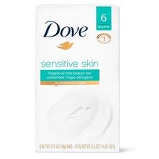 도브 뷰티바 비누 민감성 피부용 6 Sensitive Skin 센서티브 스킨/ 미국직배송, 106g