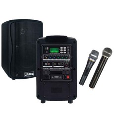 EG-104N 블루투스 충전식 이동용 앰프스피커 무선핸드마이크1개+유선마이크1개 150와트