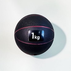 베어플 요가 필라테스 토닝볼 1kg, 블랙, 1개