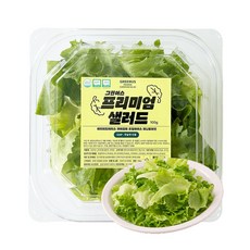 그린어스 무농약 친환경 유러피안 프리미엄 샐러드 간편 트레이, 100g, 7개