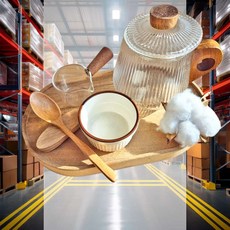 느티나무 티스푼 자연소재 업소용 식사용 아이스크림 캠핑 원목숟가락