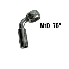 유압호스 피팅 어댑터 중장비 AN3 바이크 오토바이 유압 브레이크 오일 호스 커넥터 8/10mm 밴조 45 액세서리 클러치 나사, [11] silveryM10(75), [00] 기타, [00] 기타