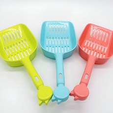 HOOT 고양이 화장실 배변 똥삽 모래삽 청소 스쿱, 블루, 1개