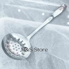 王樣 304不鏽鋼空漏勺 36.5*12cm OS-304-53 瀝水勺, 1個