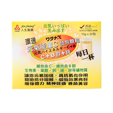 人生製藥 渡邊 元氣能量C發泡顆粒, 1盒, 20份