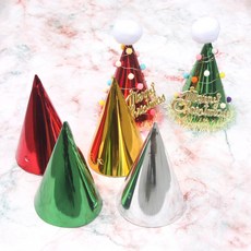 파티 고깔모자 만들기재료, 10개, 은색